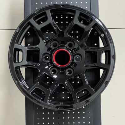 US トヨタ　TRD 17インチ　7J 17in pcd139.7 17x7 Wheels Fit Toyota 4Runner Tacoma FJ 6x139.7 ET4 Gloss Black