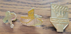 Set Of 3 Longaberger Basket Gold Plated Vip Lapel Pins 2001, 2002, 2003