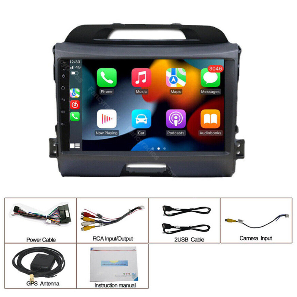 For KIA Sportage 3 2010-2016 Stereo Car radio GPS Navi WIFI 2+32G Android 10.0 e