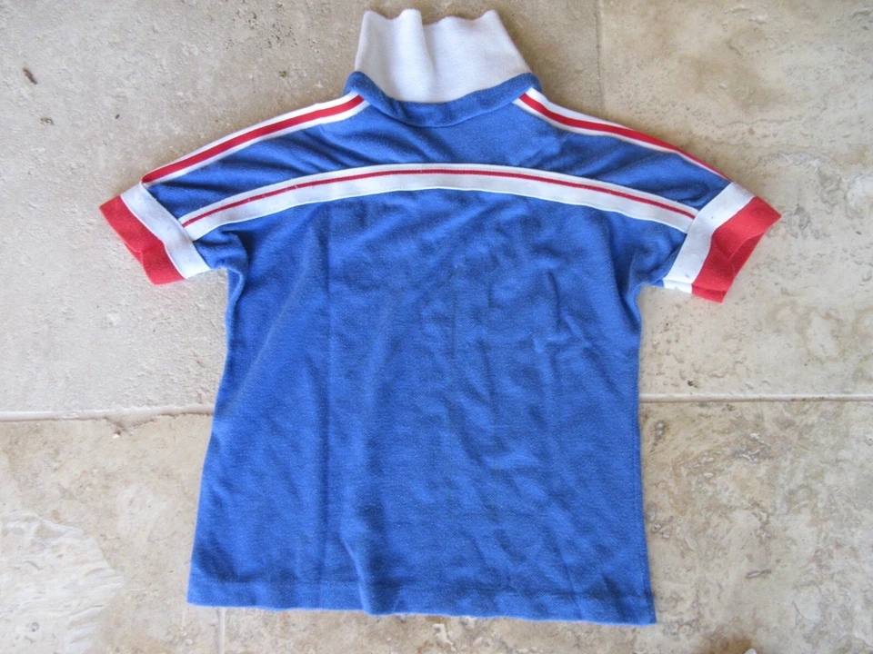 Maillot équipe de FRANCE Coupe du Monde MEXICO 86 vintage ADIDAS shirt 6 ans - Photo 4/4
