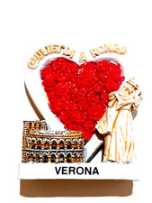 MAGNETE CALAMITA RESINA FRIGO FRIGORIFERO SOUVENIR FRIDGE MAGNET CITTA'  VERONA