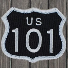 Highway 101 Embroidered Patch — Iron On