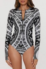 HULA ZIP-UP ONE PIECE