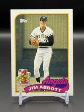 1989 Topps Jim Abbott Rookie #573 California Angels