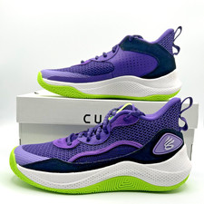 Under Armour Curry Sneakers 3Z 24 SDE - Purple Green - NEW Youth Size 7Y