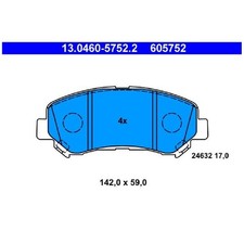 Satz Bremsbeläge Bremsklötze vorne für Suzuki Kizashi FR | 23805750