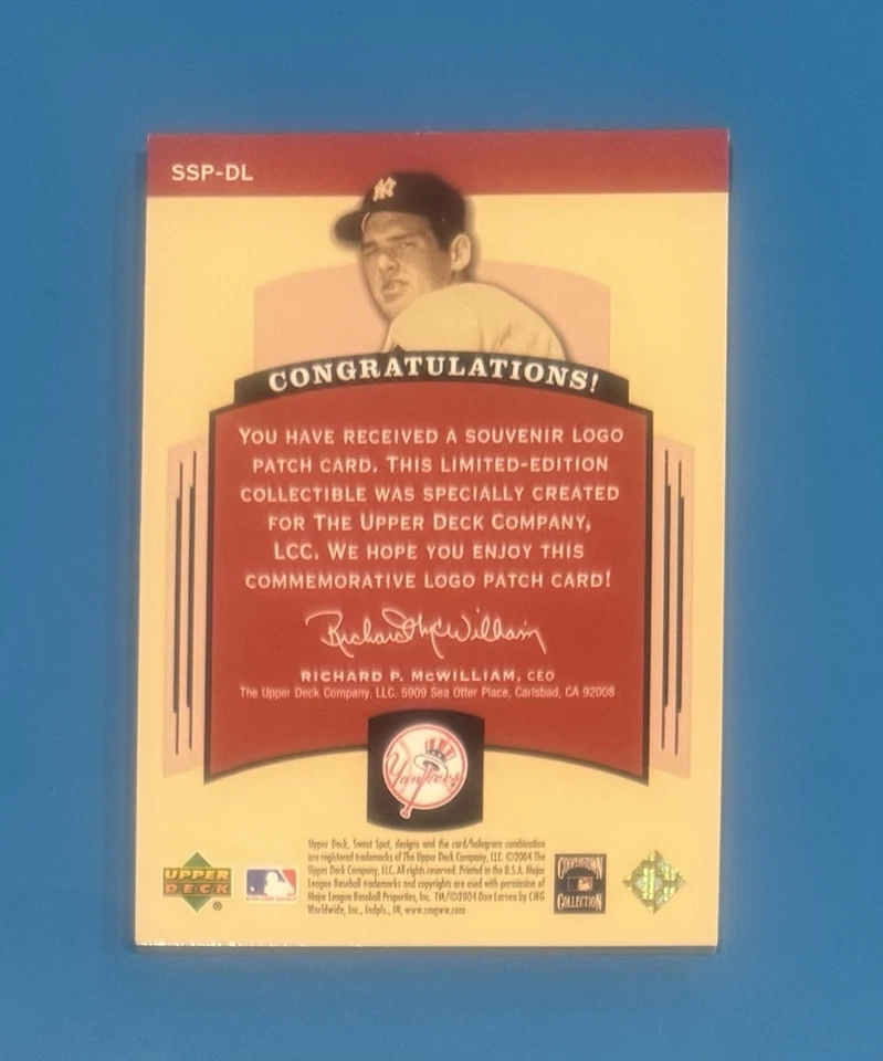 唐·拉森洋基斯补丁卡 #33/75 — 第 2/3 张图片