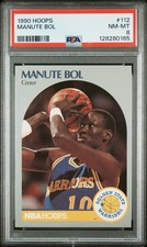 1990 HOOPS #112 MANUTE BOL PSA 8