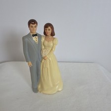 Statuina cake topper matrimonio sposo vintage - plastica dura - 1980 5'