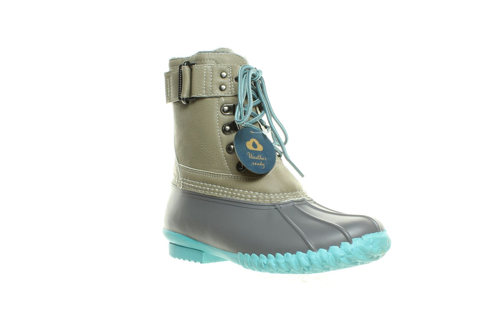 JBU by Jambu Womens Calgary Sky Blue/Grey Rainboots Size 6 (1535502)