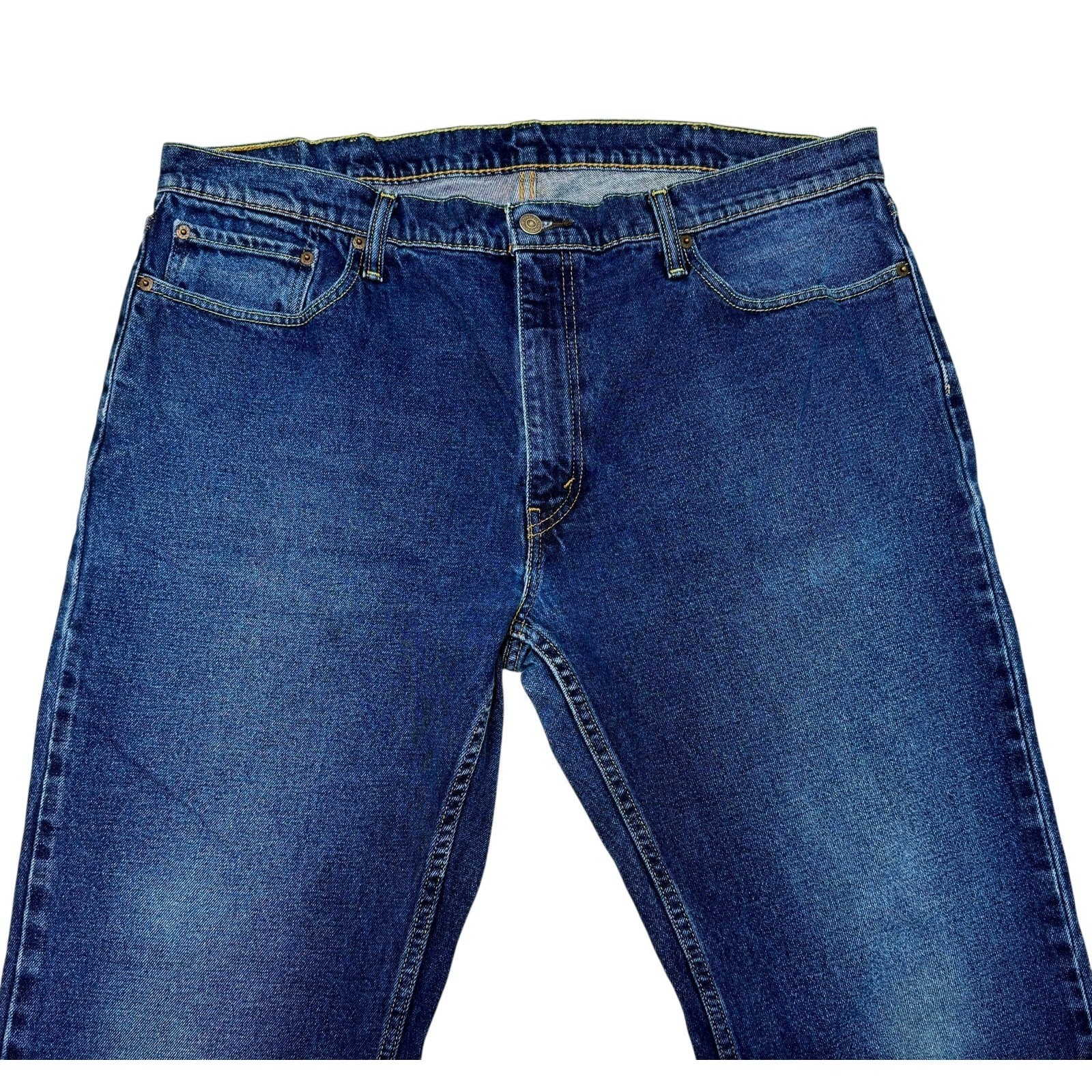 Levis 559 Men's Blue Jeans W40 x L32 Straight Leg Med wash Denim Cotton Spandex thumbnail 7