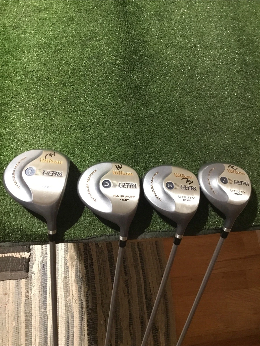 Wilson Ladies Ultra Woods Set (Driver, 3W, 5W, 7W) Graphite Shafts