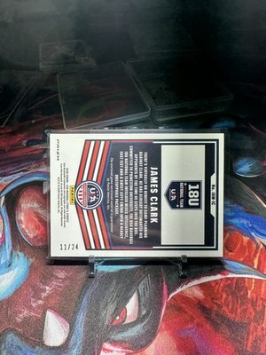 James Clark 2026 Panini USA Stars & Stripes Team Logo Game Worn Patch 11 /24