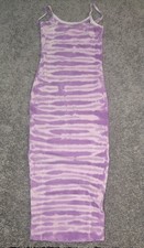 Forever 21 Tie-Dye Cami Maxi Dress Women's Size Large Pink Purple White