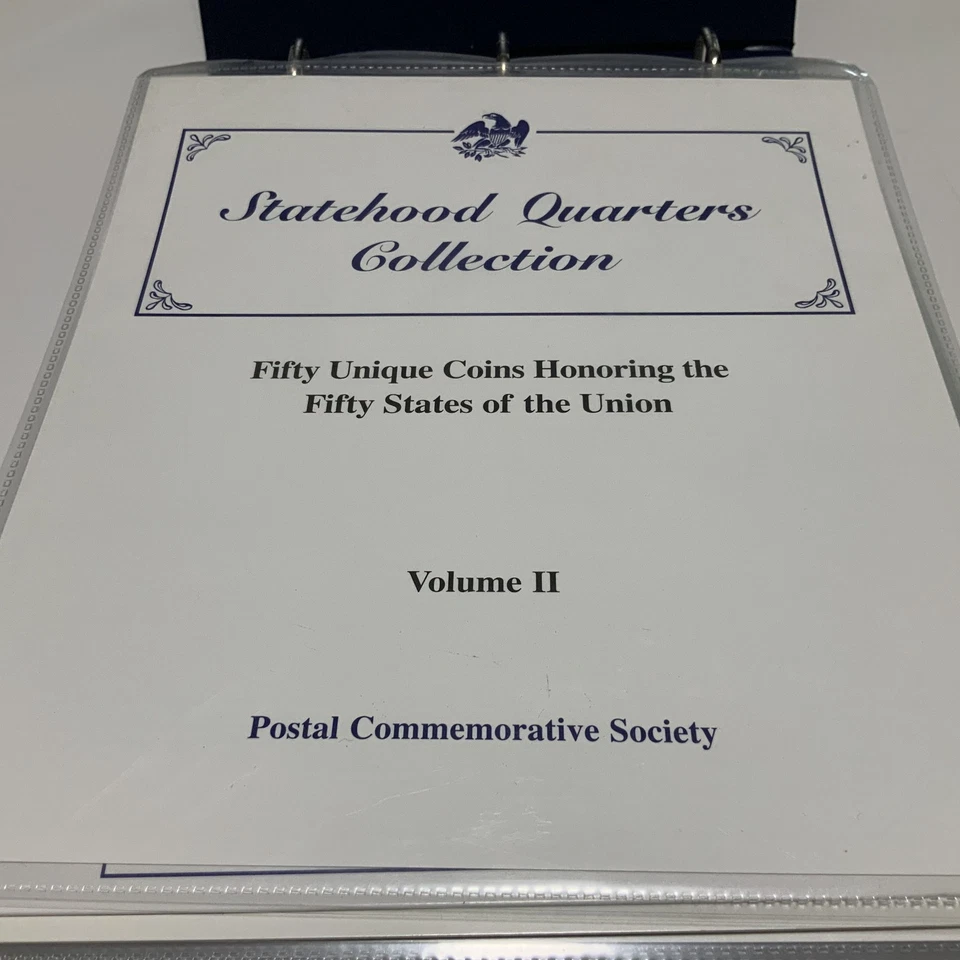 PCS Statehood Quarters Collection Vol 1 & 2 all 50 States etc. w/stamps COMPLETE - Image 3 of 4