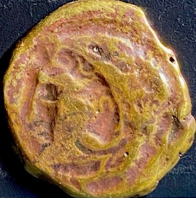 100BC-20BC Punic Coin Melkart Hercules 2 Tuna City of Gadir Gades As Phoenician