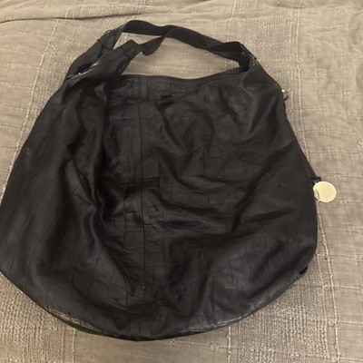 Laura Di Maggio Black Quilted Pattern Hobo Bag