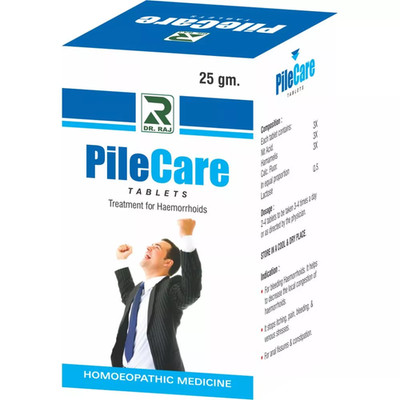 Dr Raj Homeopathic Pilecare Tablets (25g)