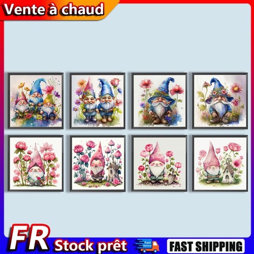5D DIY Full Square Drill Diamond Painting Gnome Kit Home Decoration Art ...