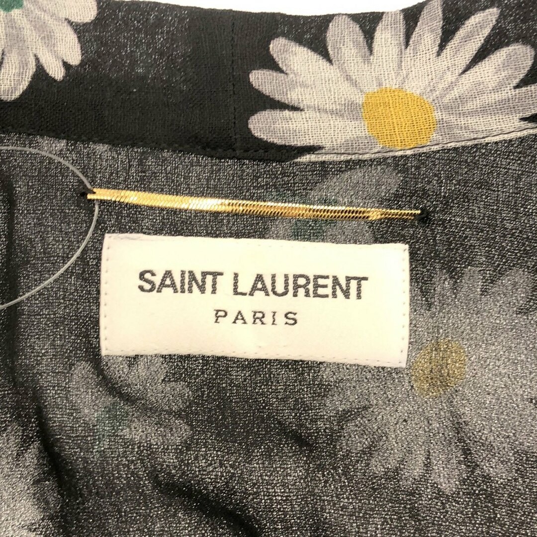 SAINT LAURENT PARIS 18AW SKIPPER NASTRO FIORE CAMICIA ABITO 485610 Usato0