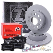 ZIMMERMANN 2x BREMSSCHEIBEN + BREMSBELÄGE HINTEN FÜR SKODA OCTAVIA 1Z AB 04 YETI
