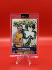Austin Reaves Wild Card Lucky Charm Green Jumbo Shamrock SSP 1/1 Lakers
