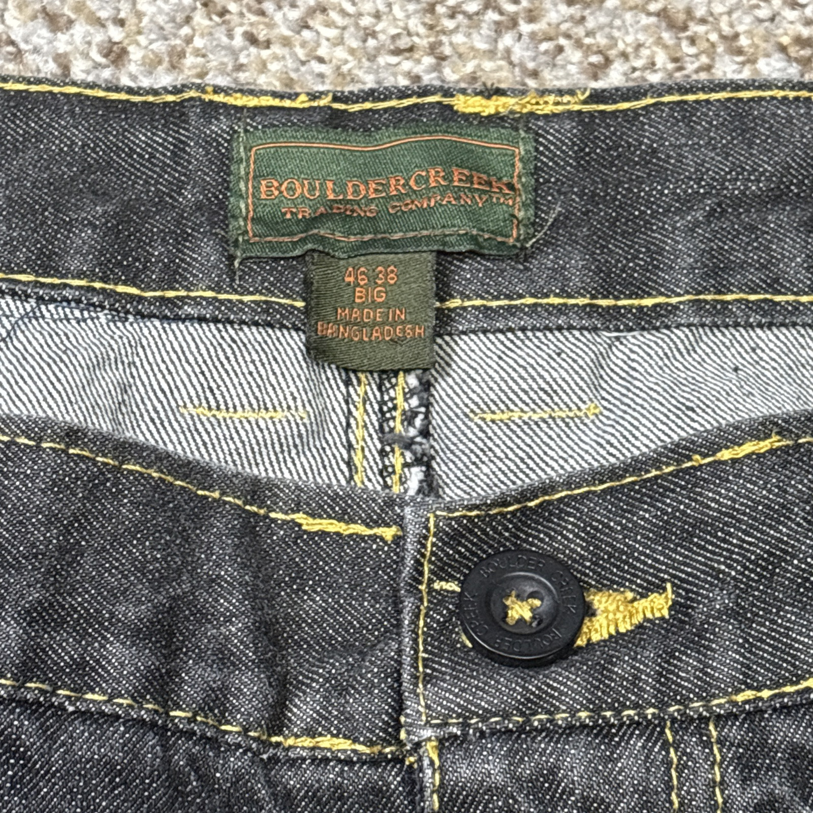 BOULDER CREEK TRADING CO CARGO JEANS PANTS Mens Big 46 38 BIG 42x29.5 - View 4