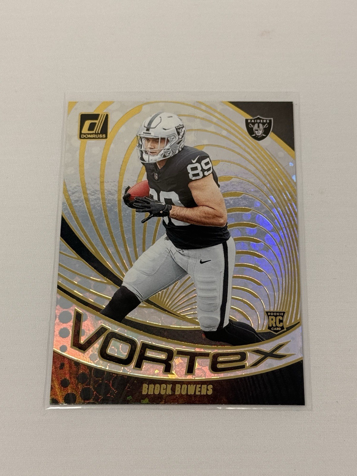 Brock Bowers Panini Donruss Vortex #VORBBO Galactic