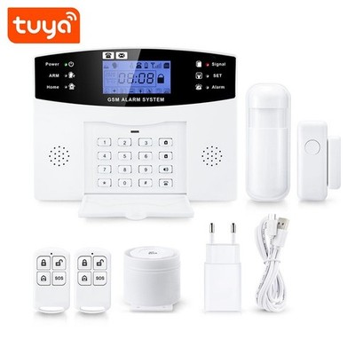 Tuya Smart WiFi und GSM 4G Alarm Kit mit 8 Zonen Smartlife App-Steuerung