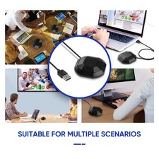 Microphone 360° Omnidirectionnelle Haute Sensibilité Mic Desktop USB Microphone