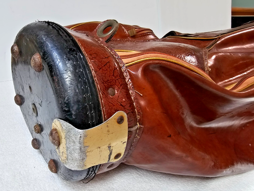 VTG Wilson Staff Model G Leather Golf Staff Bag w/ Rain Hood 6-Way 10" Diameter - Picture 13 of 15