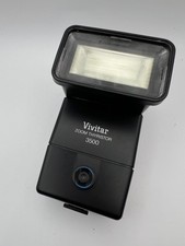Vintage Vivitar Zoom Thyristor 3500 Shoe Mount Flash DM/C for Canon Working 0792