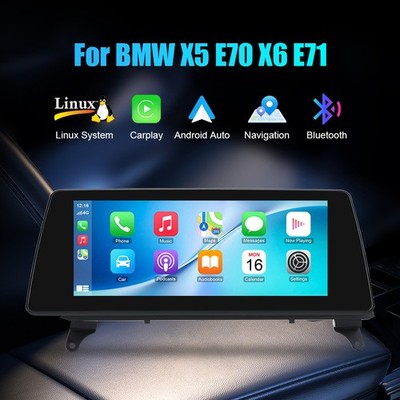 10,25'' Für BMW X5 E70 X6 E71 CIC Drahtlos CarPlay Linux TouchScreen Autoradio