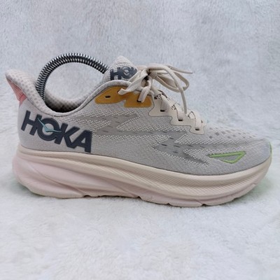 HOKA Clifton 9 Vanilla Astral Womens Running Shoes Size 7.5 Athletic Shoe