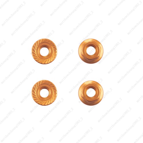 4pcs 8-Color M4 Flange Nuts - 1:10 RC Car Premium Upgrade Replacement - Picture 18 of 19