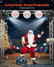 900W Snow Machine - Versatile Handheld Hanging Fake Snow Maker with Wireless