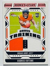 2024 Rookies & Stars Football Audric Estime Cross Training Jersey RC /399
