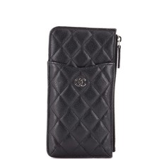 Chanel Classic Phone Case Pouch Quilted Caviar