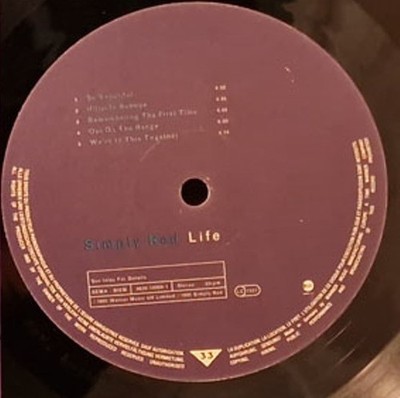 Simply Red Life Vinyl Record LP w Inner Germany 1995 EastWest NM