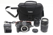 Canon EOS Rebel T7 DSLR Camera EF 18-55mm  EF 75-300mm Lens