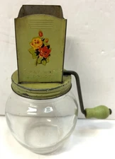 Vintage Hazel Atlas 5935 Nut Chopper Nutmeg Food Chopper Grinder Avocado Green