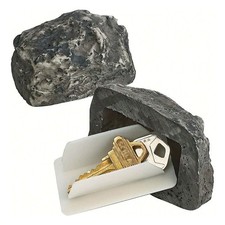 Weatherproof Realistic Stone Key Hider Resin for Secure For Outdoor Key Storage