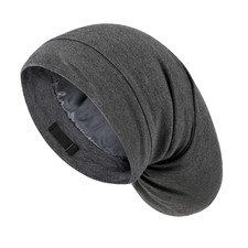 Large Satin Bonnet for Men Sleeping: Loc Cap Dreadlocks for Curly Braids Wave, S