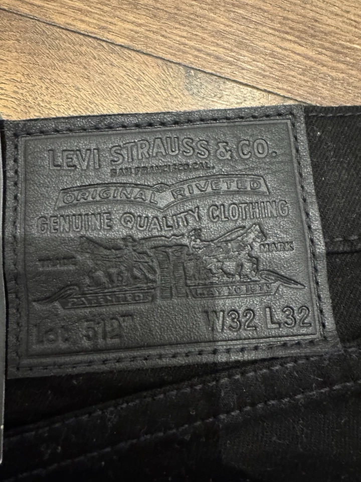 Levis Premium 512 Slim Taper Jeans schwarz Neu W32 L32 - Bild 3 von 4