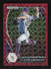 2021 Panini Prizm Draft Picks #PDP80 Landon Marceaux Red Velocity Prizm