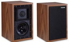 Falcon LS3/5a Walnut Finish, GOLD Badge Pair 15om