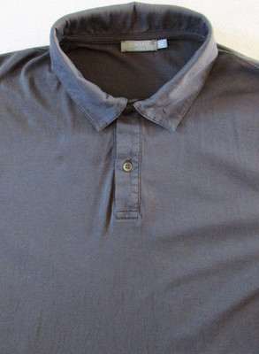 Sunspel Shirt Men's XL Extra Large Polo Preppy Cool Comfort Smart Casual Gray