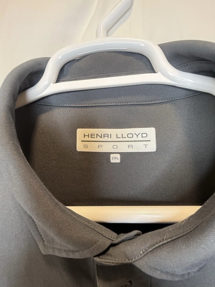 Henri Lloyd Sport Fast Dri Shortsleeve Black Polo Shirt 2XL Yacht Boat Sailing - Image 3 of 4