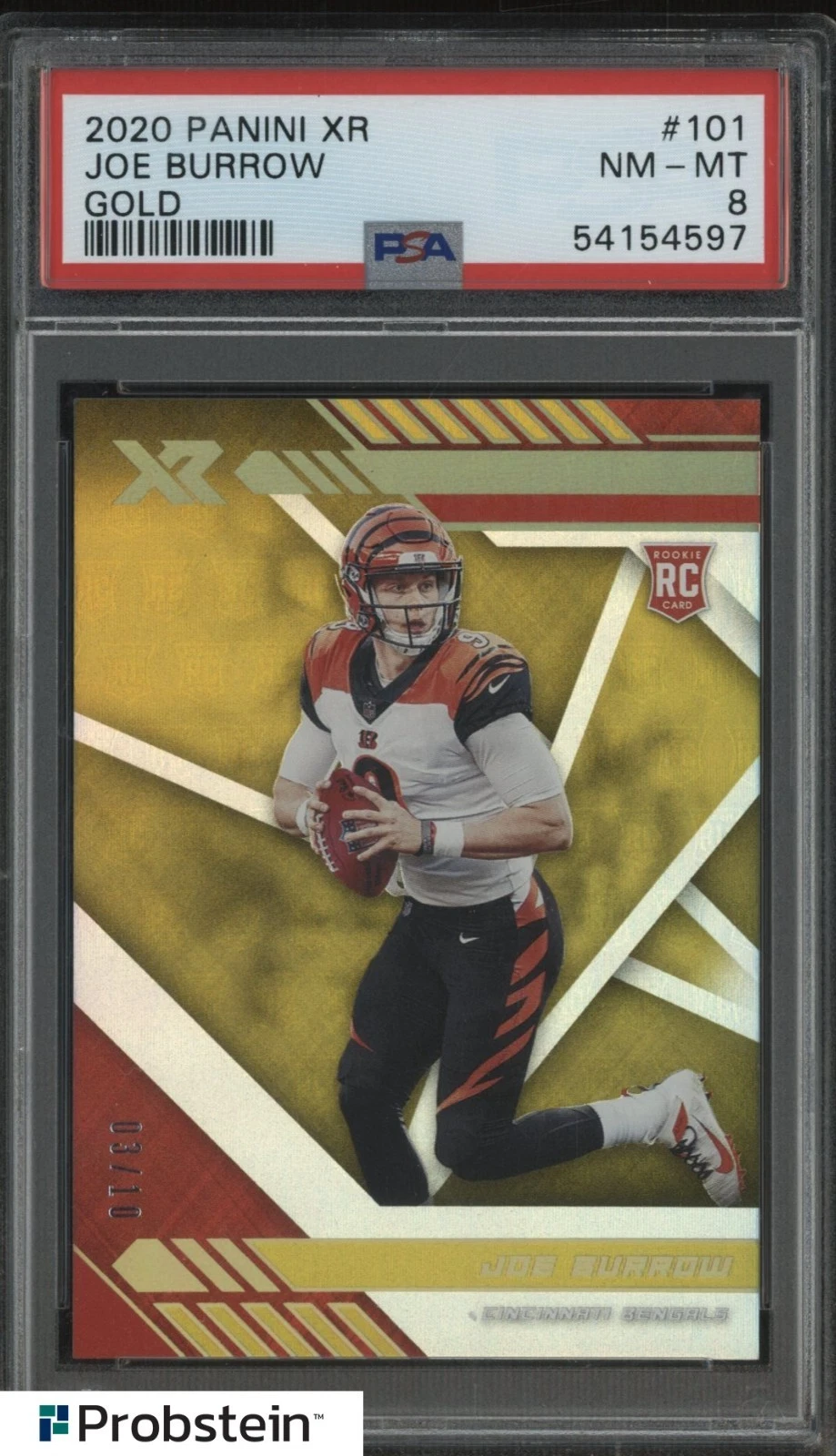 Joe Burrow Panini XR #101 Gold