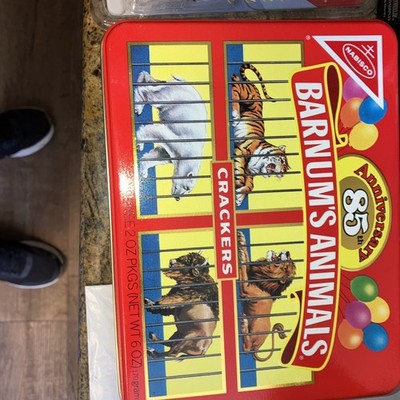 Vintage 85th Anniversary Barnum's Animals Crackers Tin Circus Nabisco Ringling 